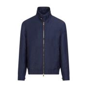 Brunello Cucinelli Blå Ull ytterkläder Kappa Blue, Herr