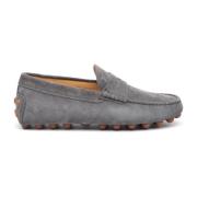 Tod's Beige Mocka Loafer med Gommino Sula Gray, Herr