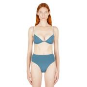 Ziah Almond Bikini Top Blue, Dam