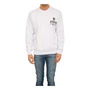 Philipp Plein Långärmad Vit Sweatshirt White, Herr