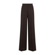 Akris Bruna Wide Leg Byxor Aw23 Brown, Dam