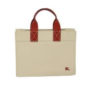 Burberry Vintage Pre-owned Canvas handvskor Beige, Dam