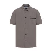 Sacai Taupe Matte Taffeta Shirt Herrkläder Beige, Herr