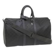 Louis Vuitton Vintage Pre-owned Canvas resvskor Black, Dam