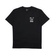 Deus Ex Machina Tryckt Regular Fit Tee Black, Herr