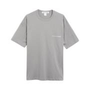 Comme des Garçons Logo Tee Shirt Knit Oversize Fit Gray, Herr