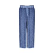 Burberry Denim Straight Byxor med Jeans Effekt Blue, Herr