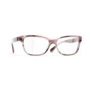 Chanel Rosa Sköldpadda Ram Glasögon Brown, Unisex