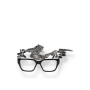 Guess Svarta Cat Eye Glasögon Black, Unisex