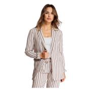 Zhrill Blazer Ellie Beige Multicolor, Dam