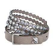 Swarovski Power Collection Wrap Armband Grå Gray, Dam