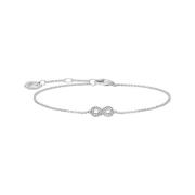 Thomas Sabo Armband i sterlingsilver med zirkoniastenar Gray, Dam