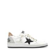 Golden Goose Vita Glittriga Kalvskinn Ballstar Sneakers Multicolor, Da...