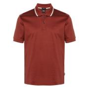 Hugo Boss Slim Fit Bomull Polo Skjorta Red, Herr