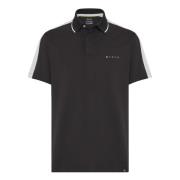 Boggi Milano Polo i performancepiké Black, Herr