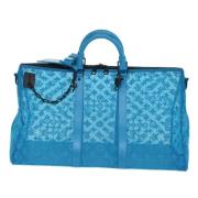 Louis Vuitton Vintage Pre-owned Tyg resvskor Blue, Dam