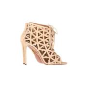 Aquazzura Pre-owned Pre-owned Mocka klackskor Beige, Dam