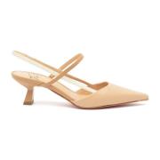 Roberto Festa Beige Läder Slingback Festa Amai Beige, Dam