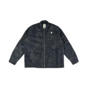 Oamc Re:Work Fleece Lined Jacket Blue, Herr