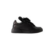 Dolce & Gabbana Pre-owned Pre-owned Laeder sneakers Black, Dam