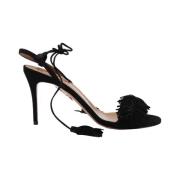 Aquazzura Pre-owned Pre-owned Mocka sandaler Black, Dam