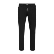 Philipp Plein Svarta Jeans för Män Black, Herr