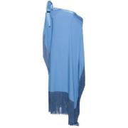 Taller Marmo Fringed Kaftan Blue, Dam