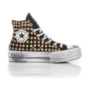 Converse Handgjorda Svart Guld Sneakers Multicolor, Dam