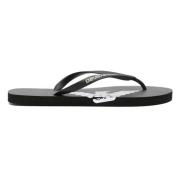 Emporio Armani Gummi Flip-flops Xvqs08Xn746 Black, Herr