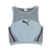 Puma Crop Top Shirts Blue, Dam