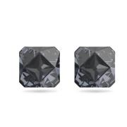 Swarovski Pyramidskurna Örhängen, Grå, Ruthenium Finish Black, Dam