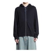 James Perse Vintage Terry Zip Hoodie Svart Black, Herr