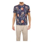 Etro Blå Roma T-shirt Multicolor, Herr