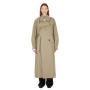 Maison Margiela Vändbar Trenchcoat Green, Dam