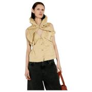 Kiko Kostadinov Lozen Gilet Ärmlös Topp Beige, Dam