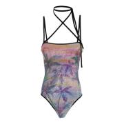 F**k Multifärgad Monokini Baddräkt Multicolor, Dam