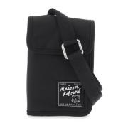 Maison Kitsuné Cross Body Bags Black, Unisex