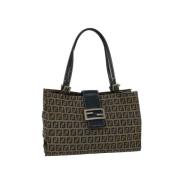 Fendi Vintage Pre-owned Canvas handvskor Multicolor, Dam