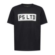 PS By Paul Smith Tryckt T-shirt Black, Herr