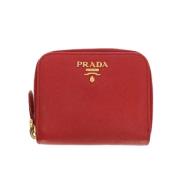 Prada Vintage Pre-owned Laeder plnbcker Red, Dam