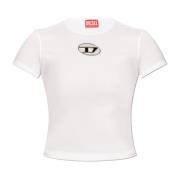 Diesel T-shirt `T-Uncutie-Long-Od` White, Dam