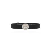 Salvatore Ferragamo Läderarmband Black, Herr