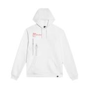 Dolly Noire Vit Hoodie Street Style Bomullsblandning White, Herr