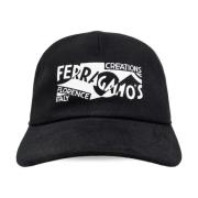 Salvatore Ferragamo Baseball Cap Black, Herr