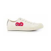 Comme des Garçons Play Stora Hjärta Låga Sneakers White, Herr