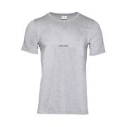 Saint Laurent Logo T-shirt Casual Mode Gray, Herr