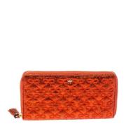 Anya Hindmarch Pre-owned Pre-owned Laeder plnbcker Orange, Dam