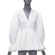 Alexander McQueen Pre-owned Pre-owned Bomull klnningar White, Dam