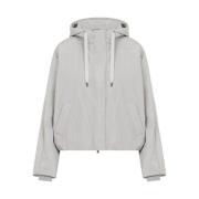 Brunello Cucinelli Vadderad jacka Gray, Dam