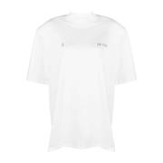 The Attico Vit Bomull Jersey Logo T-shirt White, Dam